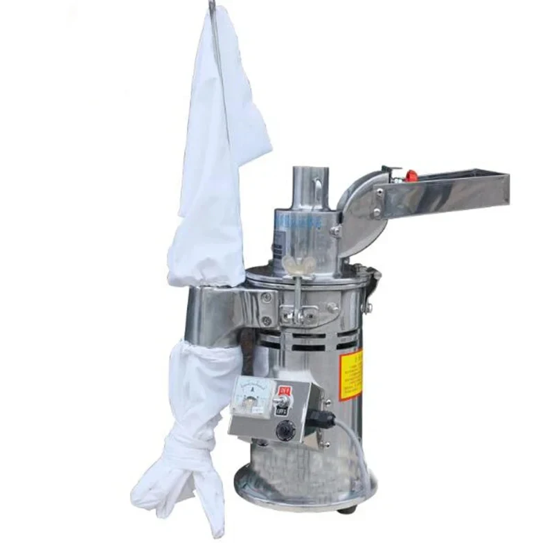 Electrical Automatic Continuous Herb Grinder Hammer Mill Pulverizer Powdering Hine 20000 RPM /Min