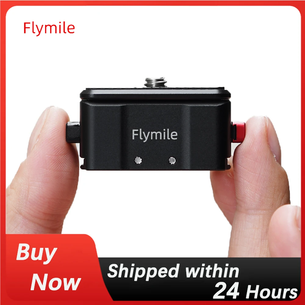 Flymile Quick Release Plate Mount For GoPro 13 12 11 10/DJI Osmo Action3 4 Tripod 1/4 Screw Base Adapter Sport Camera Accessory