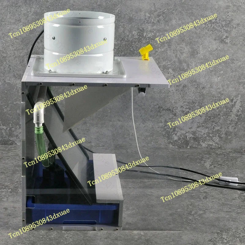 Portable Water Curtain Spray Booth with Exhaust Fan for Model Painting Gunpla