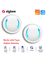 Tuya ZigBee Smart Knob Switch DIY Wireless Scene Button Rotatable Dimmer Switch Home Appliances Automation Linkage Remoter