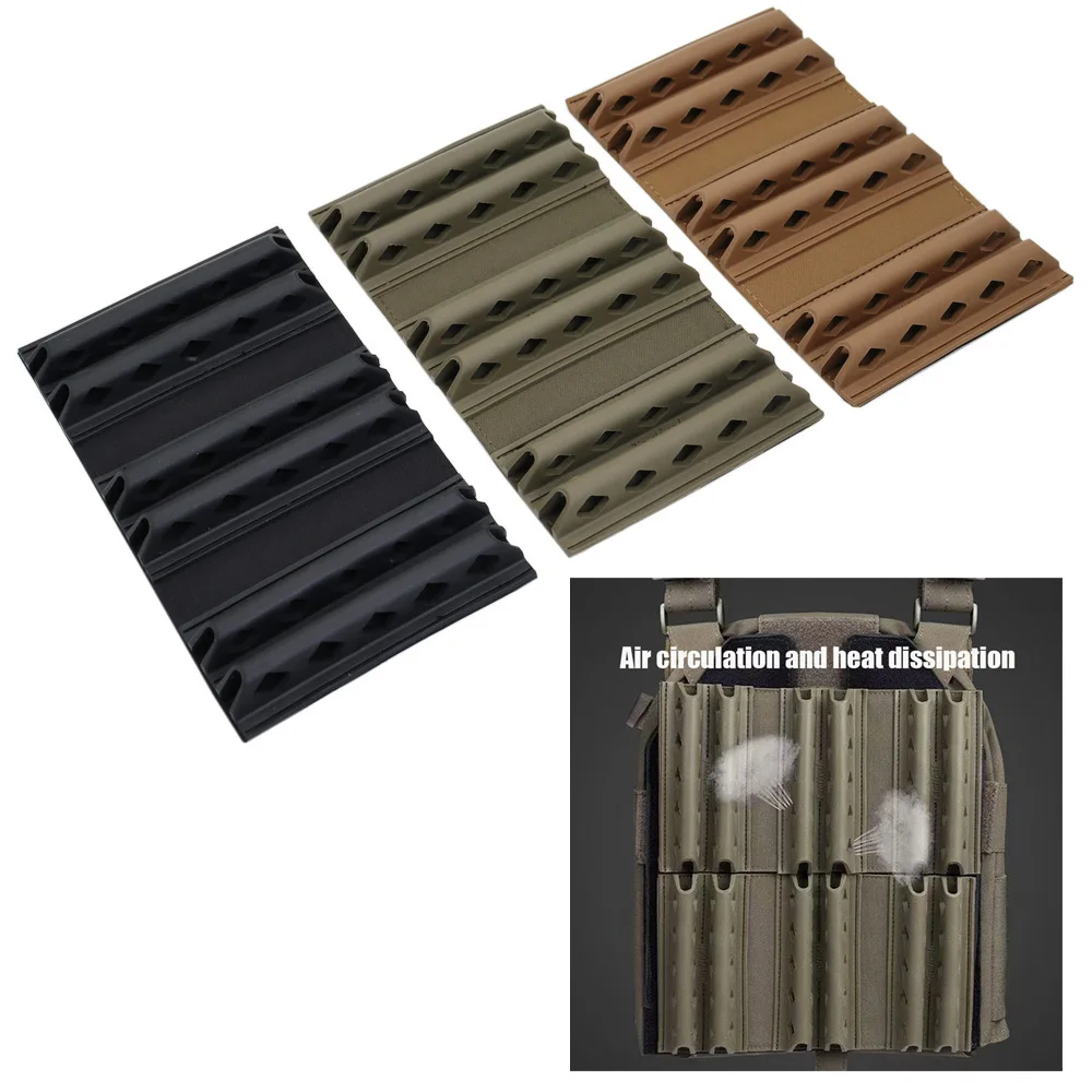 

Tactical Vest Pad Soft Rubber Cushioned Shock Pad Breathable Heat Dissipation Pad For Hunting Vest Backpack