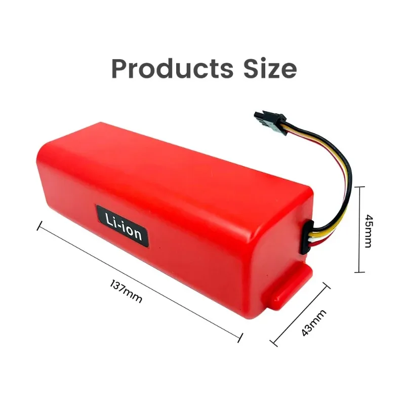 Obrázek 5: Vacuum čistič baterie náhrada pro Xiaomi roborock s50 s51 s55 T60 E352-00 S502-00 C10 E20 E35 14.4V 6.5AH SC akumulátory