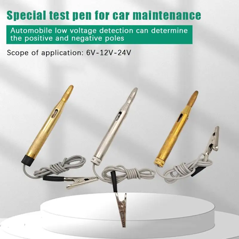 Multifunction Car Motorcycle Circuit Tester Pen Checks Voltage Fuses Light Sockets Easy Use for Vehicle Diagnostics 6V12V24V