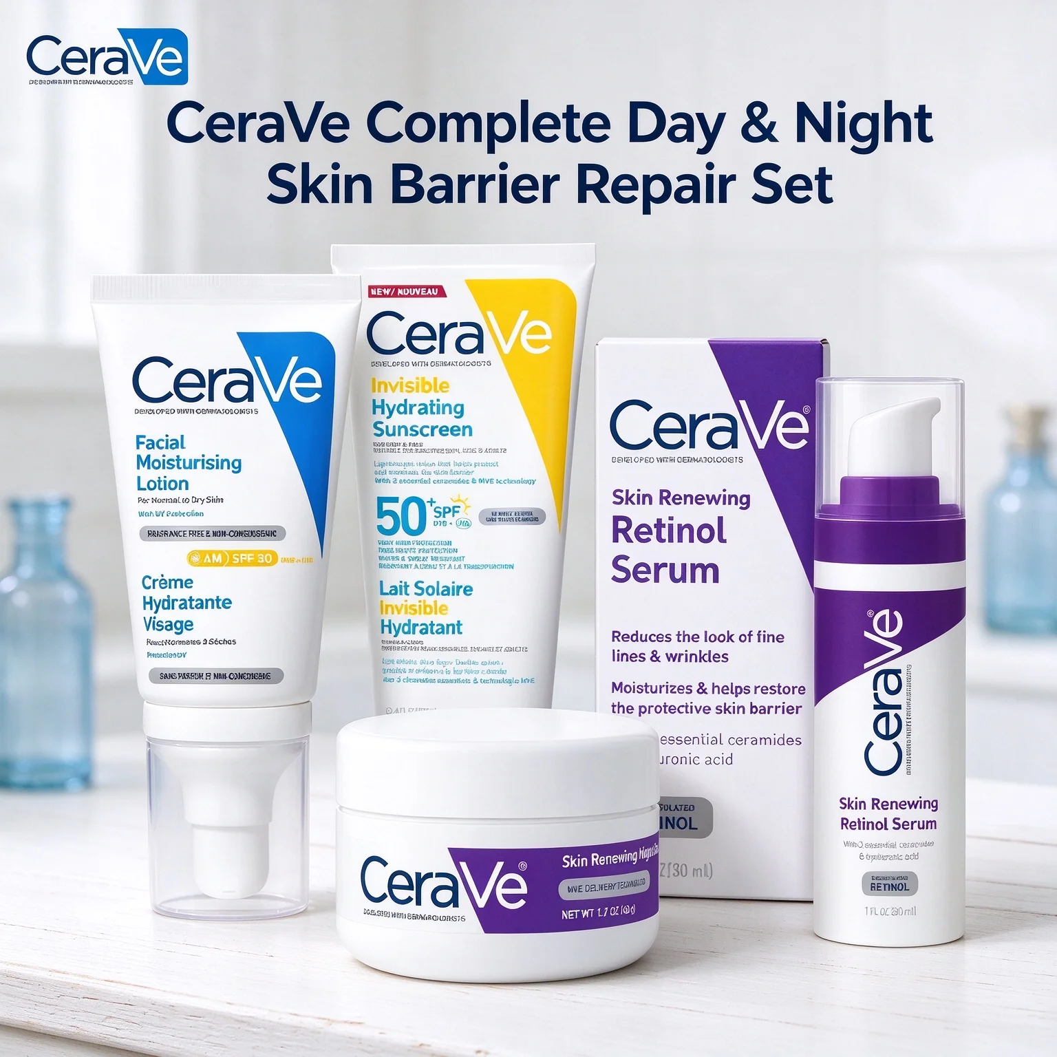 CeraVe 4 in1 Skincare Set AM L - Retinol Cream recension och pris