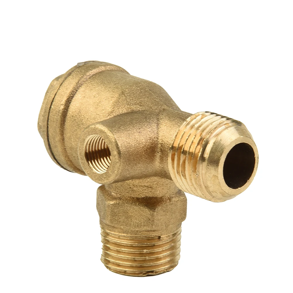 Brand New Check Valve 20*20*10mm 3 Port Accessories Brass Connector Tool High Quality Male Threaded Nickel Plating