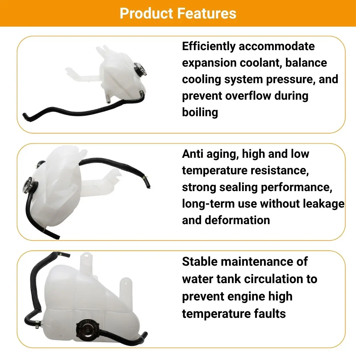 Engine Coolant Overflow Expansion Tank Bottle Reservoir 55037999AJ 55037999AE For Jeep Grand Cherokee WK CRD 3.0L 2011-2015