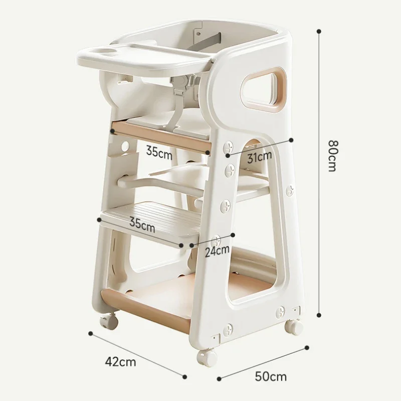 Chaises de croissance multifonctionnelles, chaise haute pour siège bébé, chaise d'apprentissage, chaise d'alimentation à roulettes pour bébé