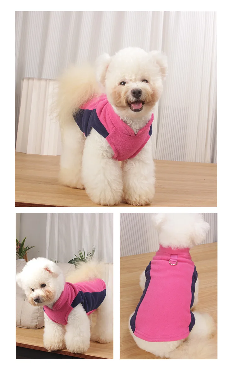 Fleece Vest Dog Sweater Warm Pullover Fleece Dog Jacket Winter Dog Clothes for Small Medium Dogs, Cold Weather Coat Pet Apparel