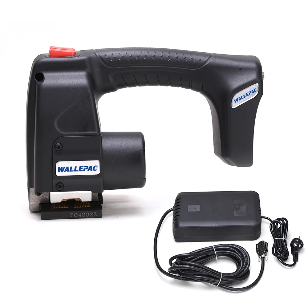 Wallepac 19mm PET Strap Portable Digital Plastic Banding Tool Handheld Electric Strapping Machine Welding Time 0.5-3.5 Seconds