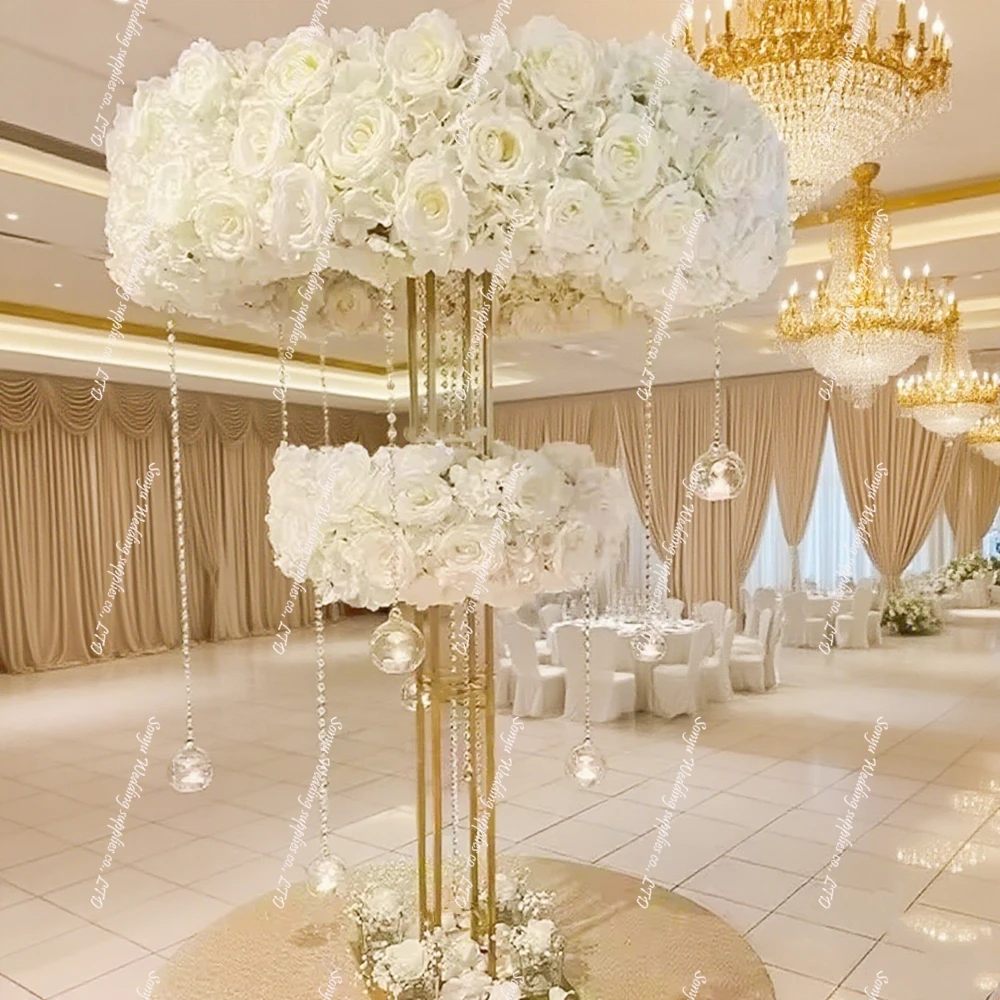 

4/6/10pcs)130cm f30 Metal Wedding Arch Stand - Aisle Flower Holder, Table Centerpiece, Window Decor for Wedding Decoration Props