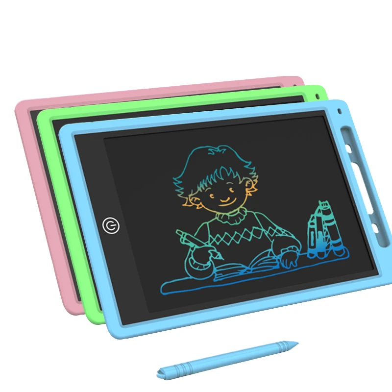 Tablet de desenho eletrônico para crianças, Graffiti Sketchpad Toys, quadro negro de escrita, prancheta mágica, presente, 12 in