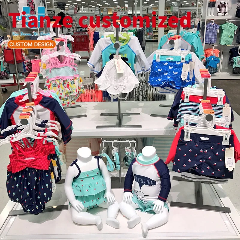 

(customized)China Children Garment Showcase Kids Wear Shop Display Showcase Furniture