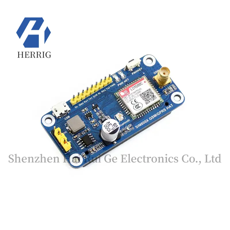 Płytka rozszerzeń Raspberry Pi 4B/Zero GSM/GPRS Moduł internetowy SIM800 SMS