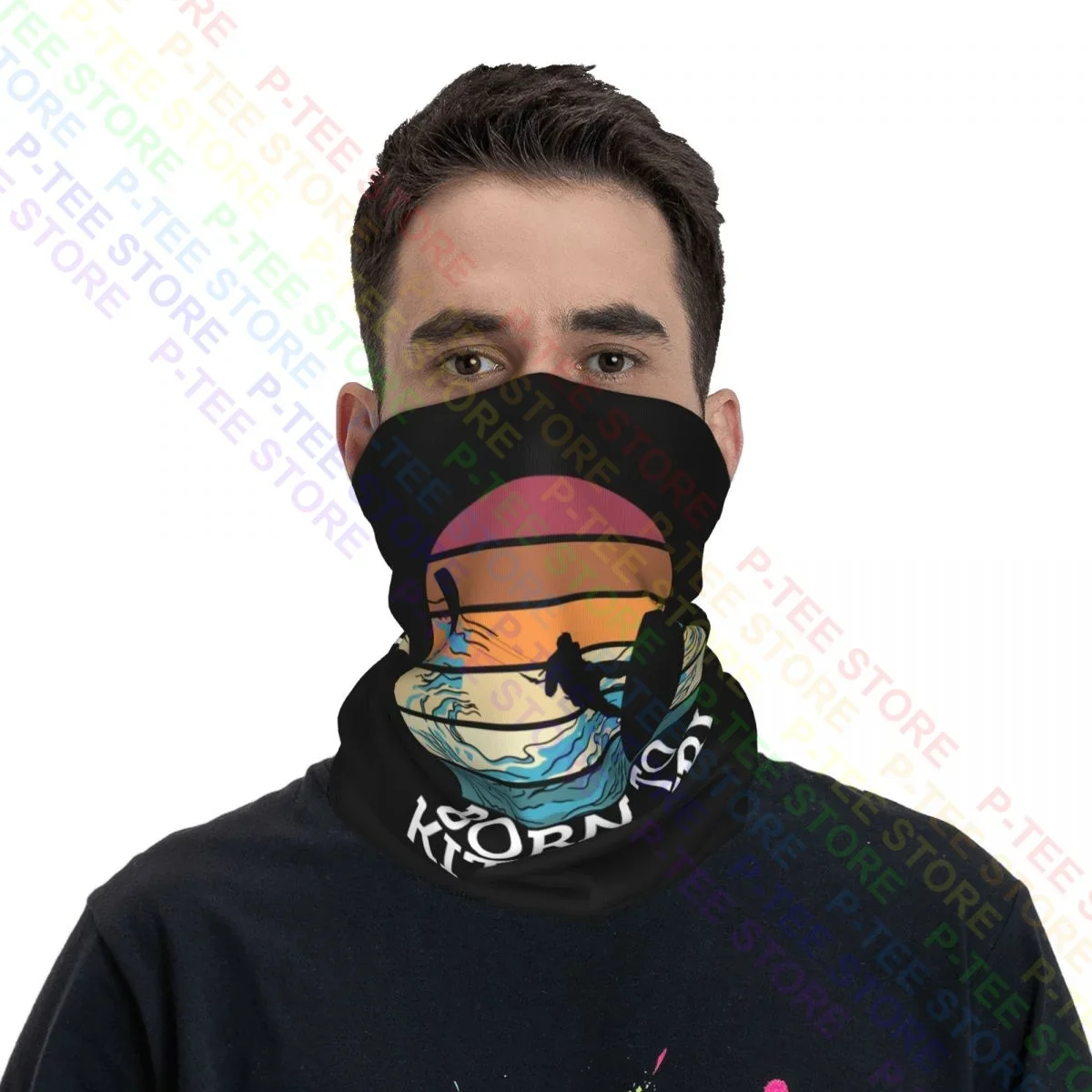 Born To Kite 서핑 선셋 비치 서핑, 목 각반, 반다나 스카프, 페이스 마스크, 하이킹 낚시, 야외 스포츠