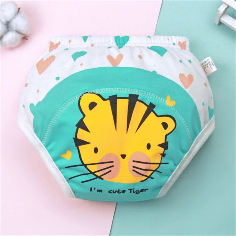 Cute Baby Reusable Diapers 6 Layer Waterproof Reusable Cotton Diapers Breathable Training Shorts Underwear Cloth Pants Nappy New