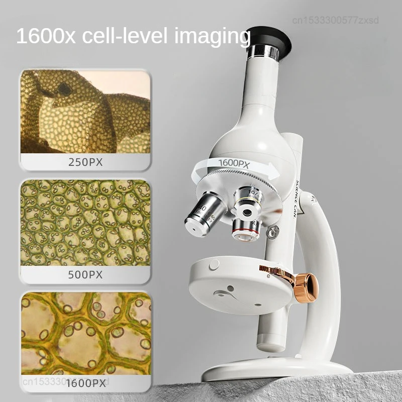 Youpin Science Can microscopio ottico microscopio biologico dotato di doppie sorgenti luminose può collegare telefoni regalo educativo per bambini