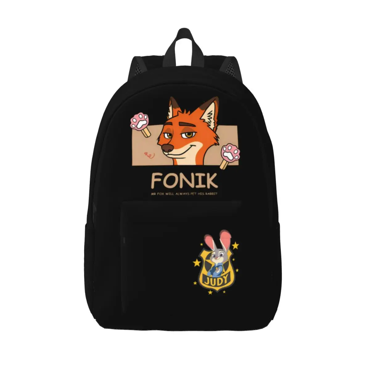 

Zootopia Judy Police Animal крутой рюкзак для средней школы, деловой рюкзак для мужчин и женщин, холщовые сумки для ноутбука