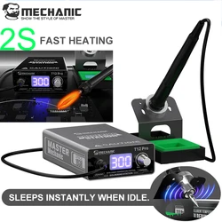 MECHANIC  T12 Pro intelligent Digital Display Electric Soldering Iron Adjustable Temp Anti-static Welding Tool fast heating