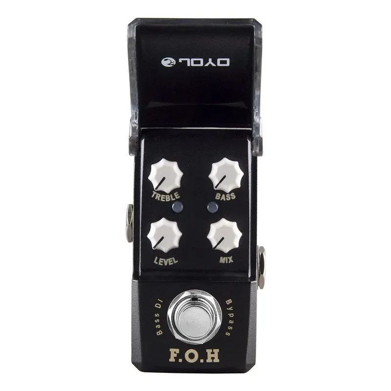 

JF-331 F.O.H BASS DI Box портативная мини-педаль с басовым сигналом, электрическая гитара, педаль с эффектами Mini Stompbox