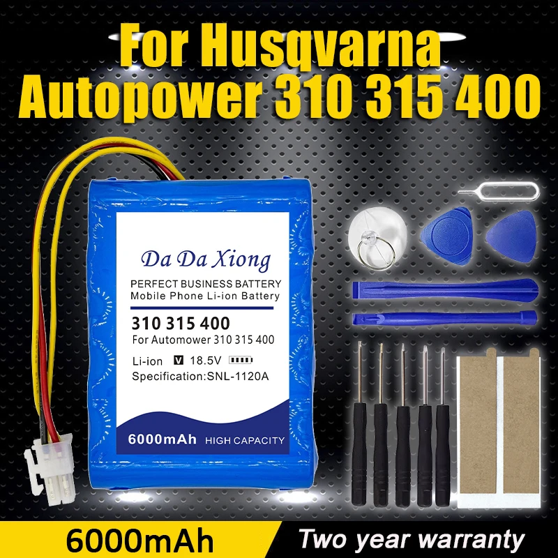 

6000 мАч 310 315 400 для модели автомобилей 2015 года 315X Модель 2018 Gardena Sileno R100Li R130L для Husqvarna Automower 310 315 400