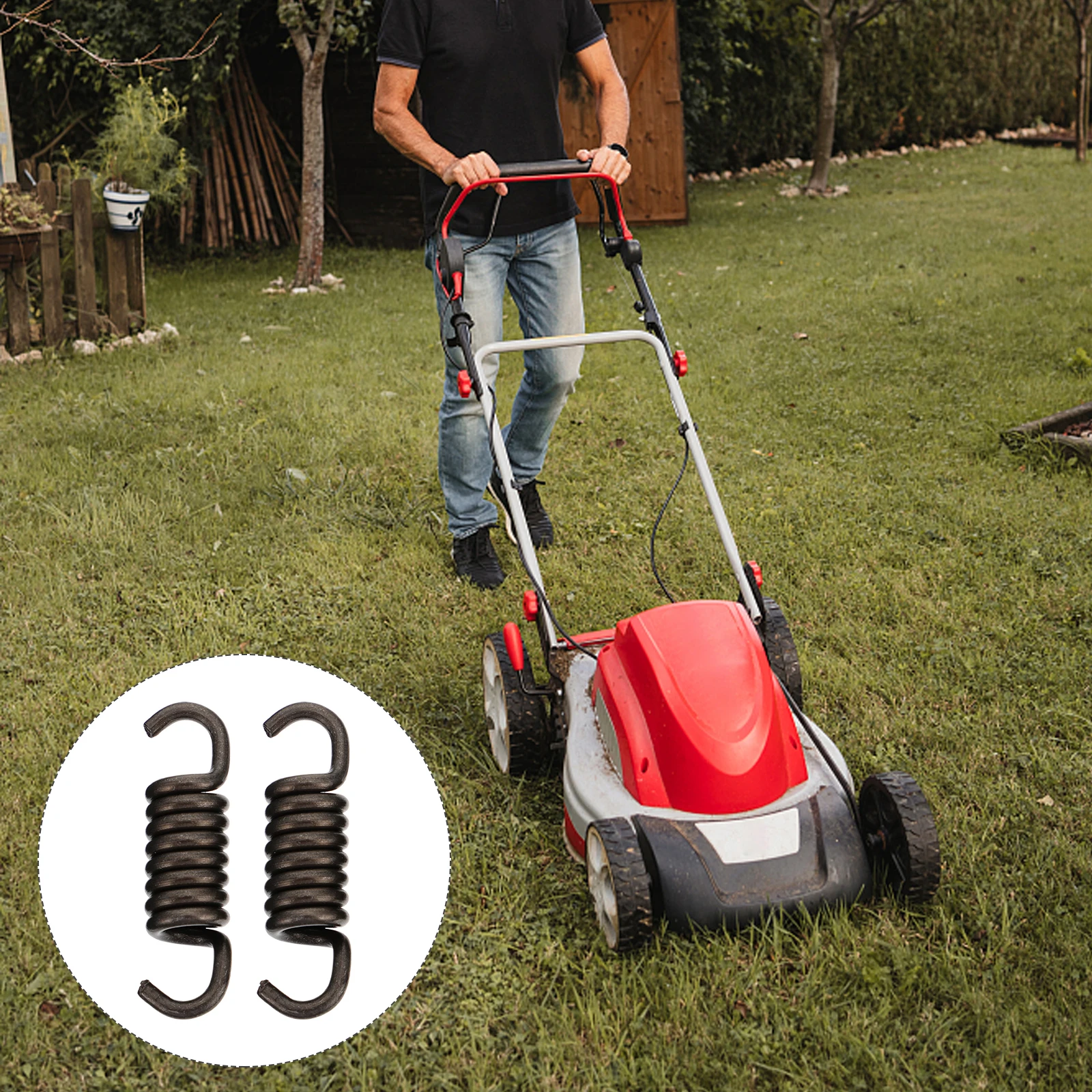 10 Stück Rasenmäher-Federzubehör, Kupplungsfedern für Rasentrimmer, Rasenmäher, Ersatzkomponente