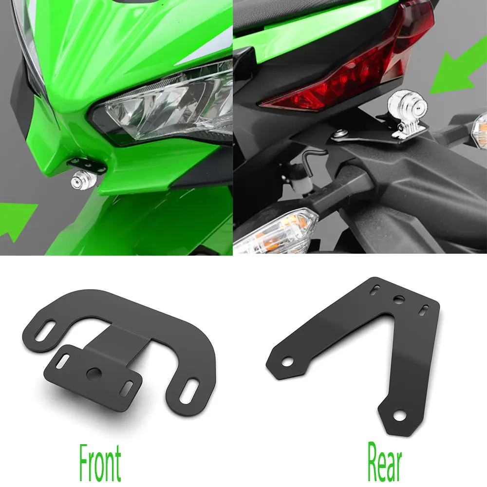 For Kawasaki Ninja 500 2024 2025 Motorcycle Modified Sports Camera Riding Bracket Driving Recorder Spotlight Extension Holder