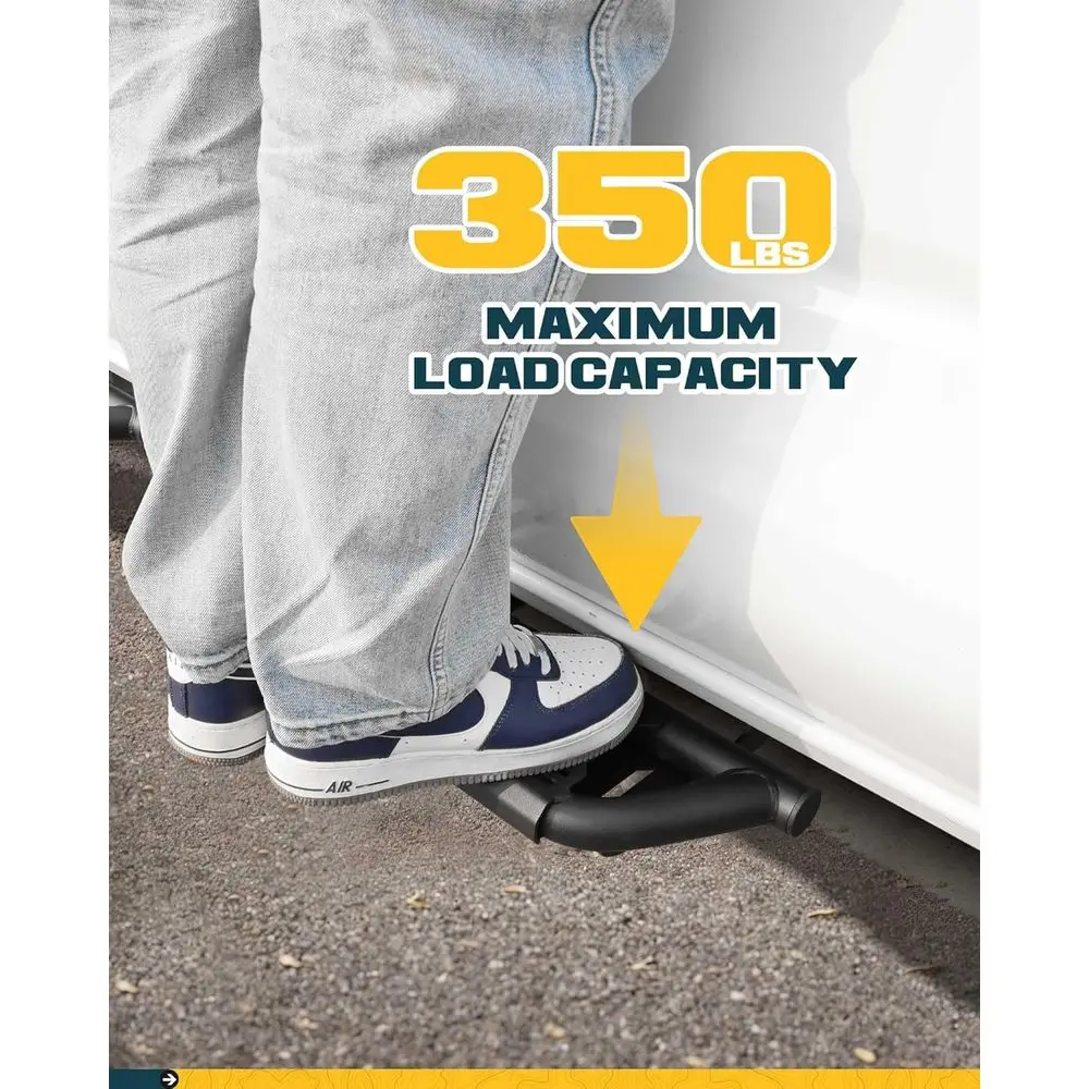 Side Steps Fit for 2007-2018 Jeep Wrangler JK 4-Door Running Boards 350 LBS Load (NOT for Rock Rails)