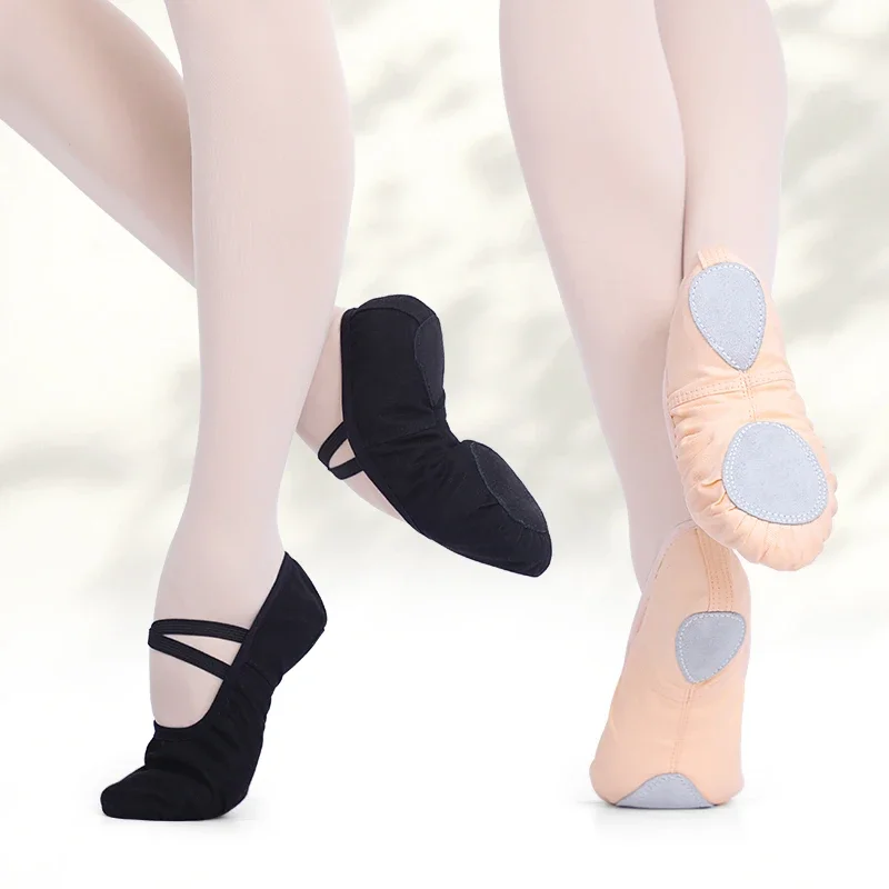 

Women Ballet Shoes Canvas Girls Dance Slippers Split Sole Gymnastics Yoga Dancing Shoes Children Adult Ballerina Shoes