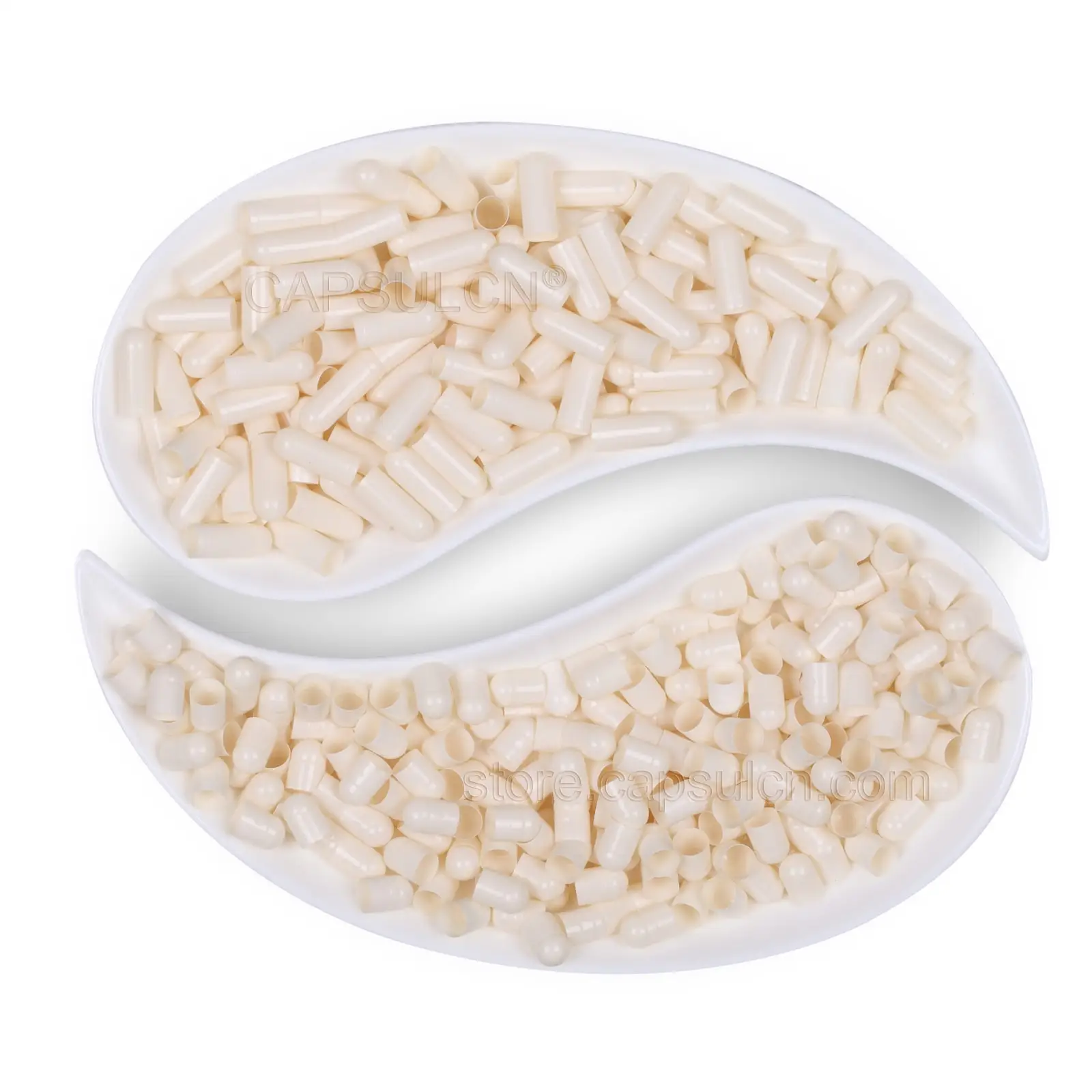 (10 000pcs/pack) cap and body separated 0# white enteric empty capsule