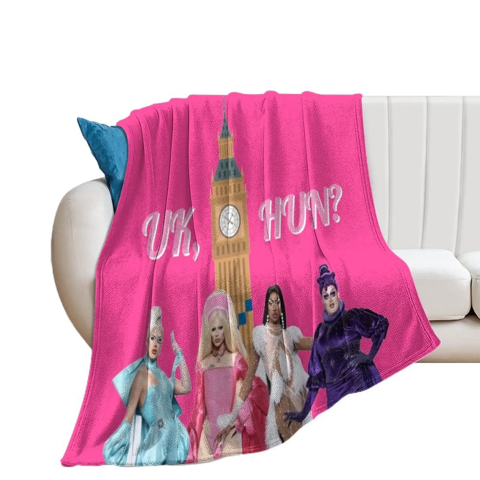 Uk, Hun RuPauls Drag Race UK United Kingdolls Throw Blanket Beach Luxury Thicken Shaggy Blankets