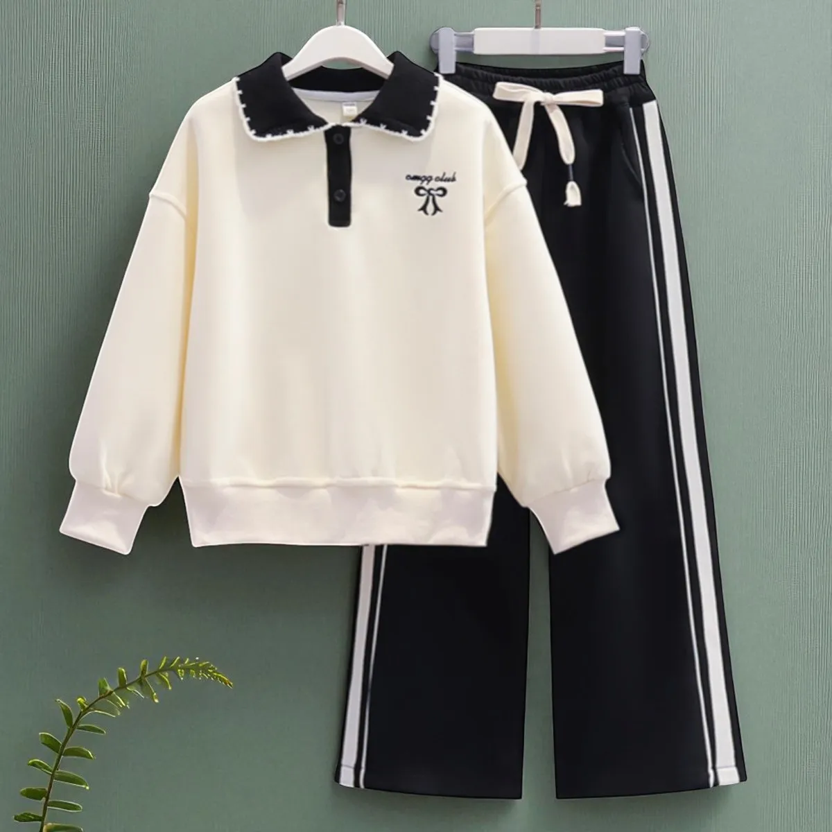 Girls Clothing Set Kids Outfits Baby Tracksuit Sweatshirt & Track Pants Kids Suit Costumes Back to School Uniform 6 8 10 12 13 Y