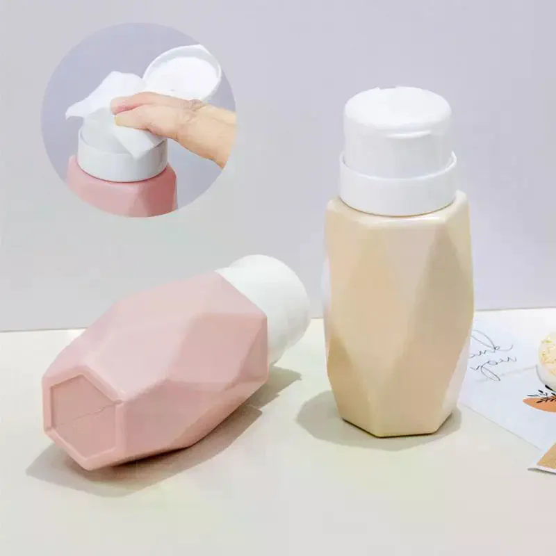 زجاجة ضغط طلاء الأظافر، مزيل مياه التنظيف، قفل دوار، زجاجة ضغط قابلة لإعادة الاستخدام، زجاجة فارغة، منظف محمول لصالونات الأظافر #5