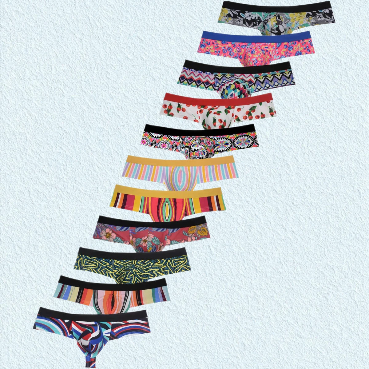 

JAXFSTK дерзкие трусы-бикини мужское нижнее белье стринги с низкой талией микро короткие ультратонкие выпуклые трусы-боксеры мини-трусы пляжные