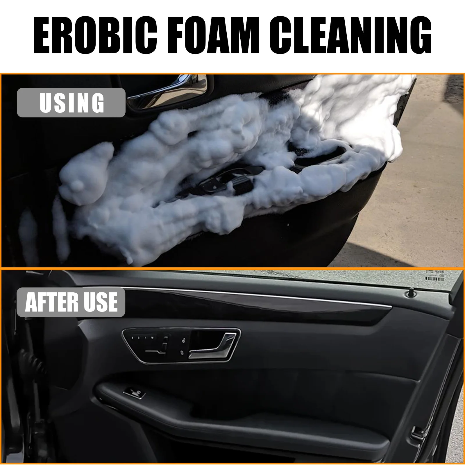 Car Interior Seat Foam Cleaner Long Service Life Eco-friendly Cleaner for Car Roof Footrest Seats