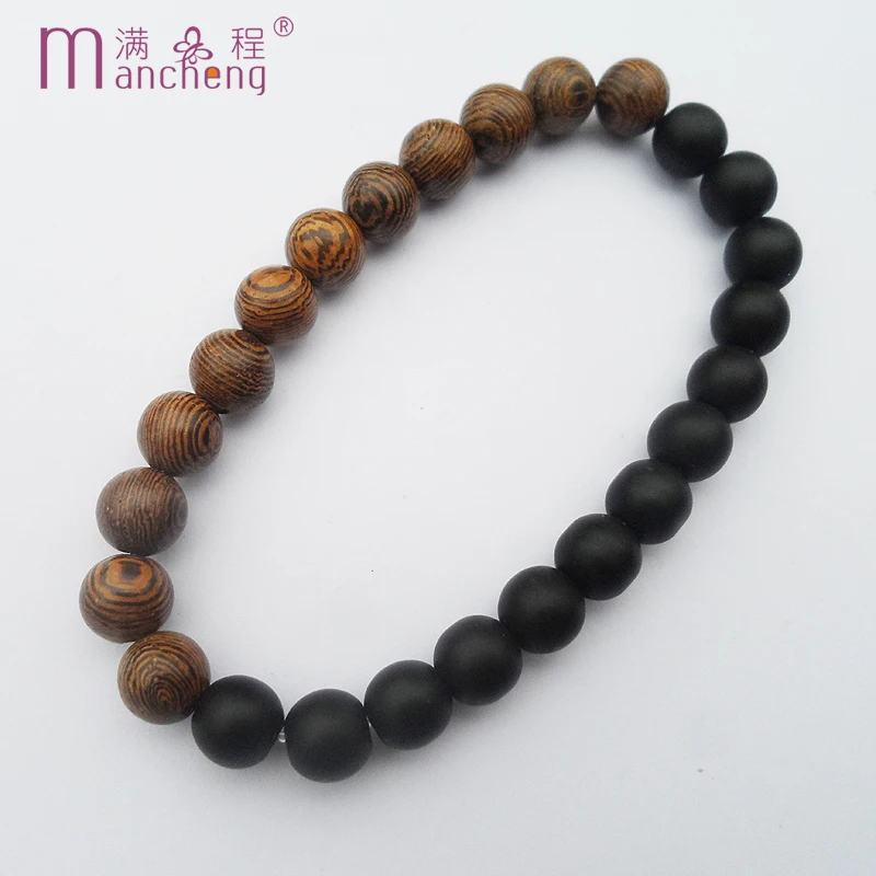 sokolov Natural Wooden Matte Laurentii Wenge Buddha Bracelets Mala Rosary Tasbih Prayer Beads Pulsera Hombre Mujer Millettia