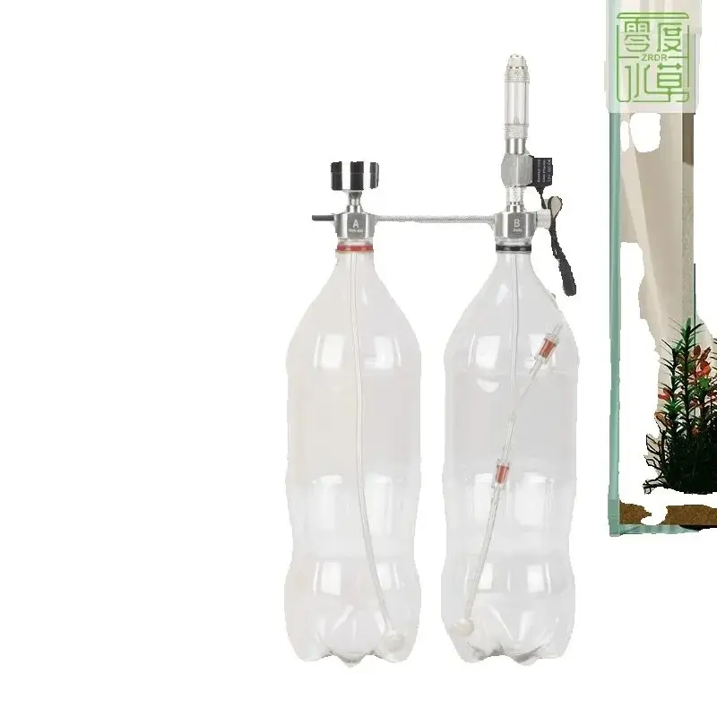 Aquarium DIY CO2 System Generator Complete Kit with Bubble Counter Diffuser Solenoid Valve Fish Tank Regulator Supplies