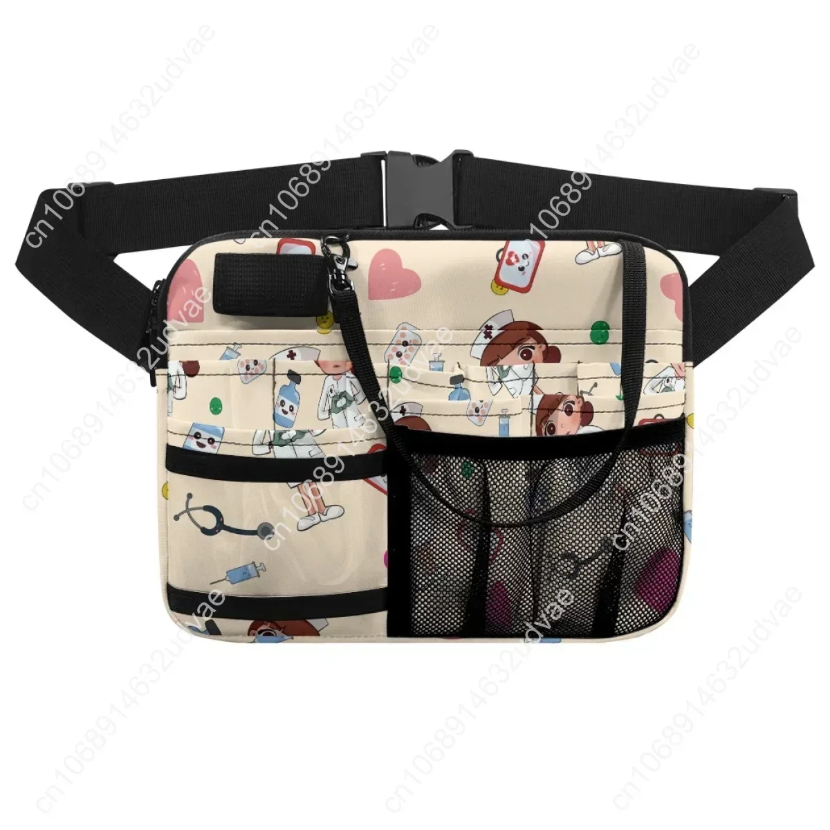 Multi compartimento Fanny Pack para médico e enfermeira, cinta de cintura ajustável, bolsa, sacos de cinto, organizador, enfermeira, experimento, 2023