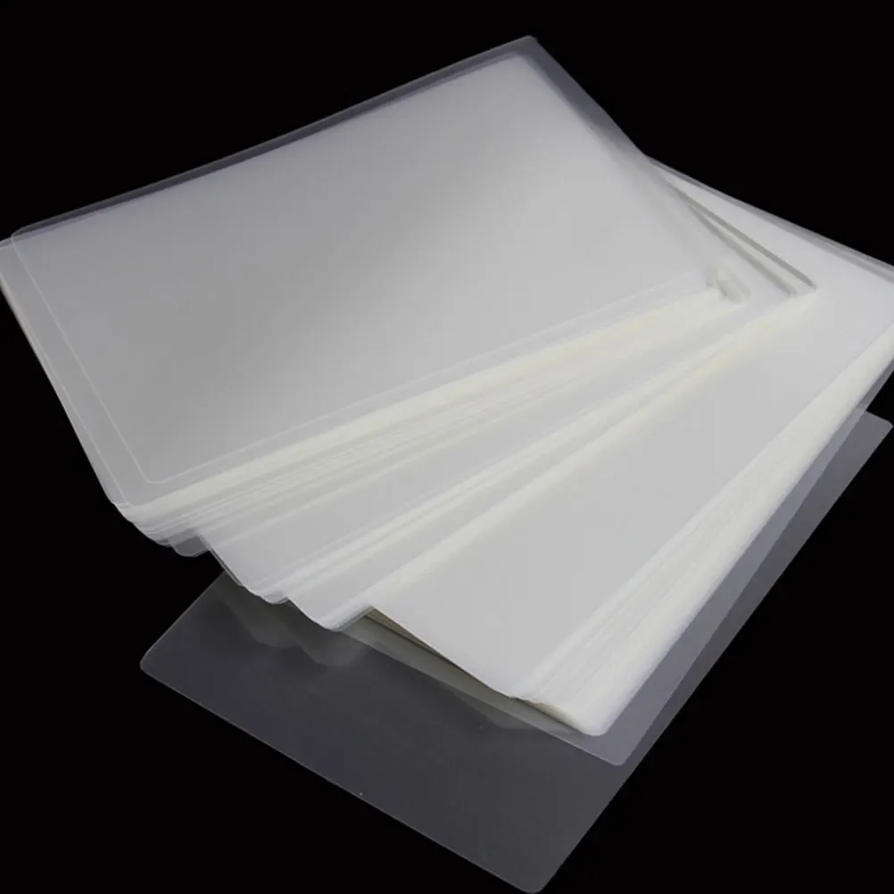 

100 Pcs Water Proof Waterproof Protective Film Thermal Laminating Name Photo Sealing Supplies