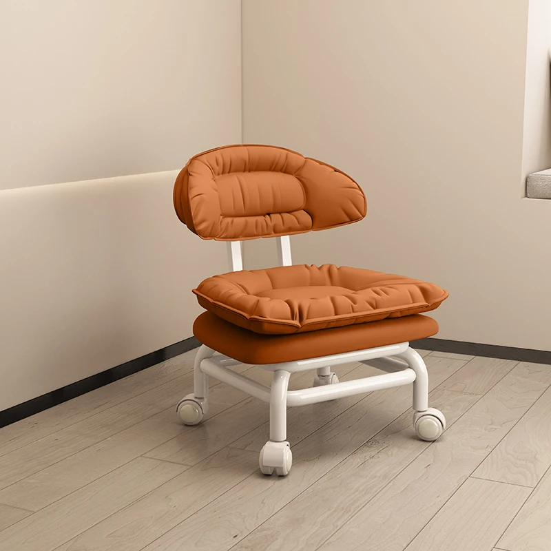 

Modern Cloud Soft Square Stool, Minimalist Home Living Room Bedroom Footrest, Bathroom Shoe Bench, Quiet Movable Small Stool