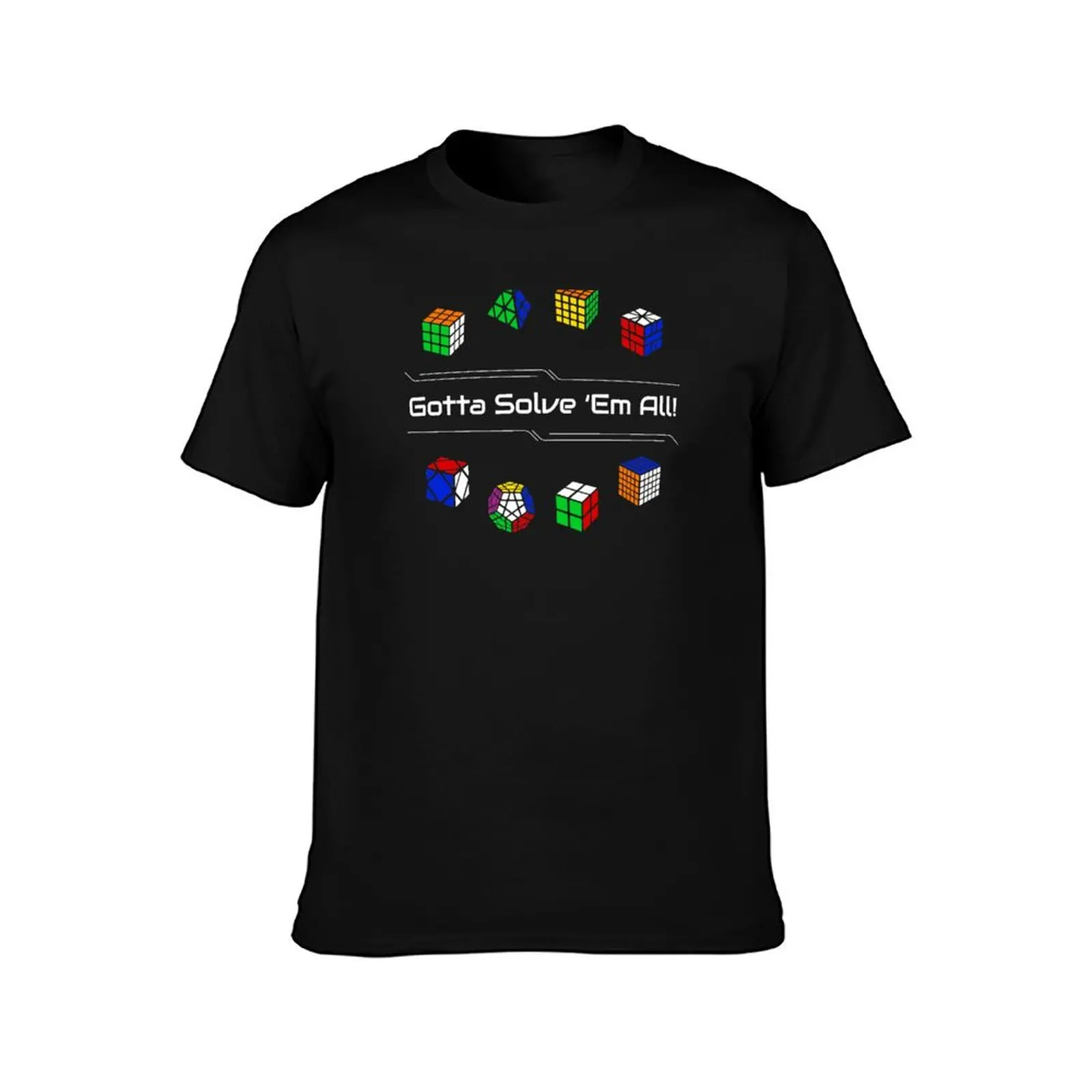 Gotta Solve 'Em All! Puzzles T-Shirt Holiday All Match T-Shirt