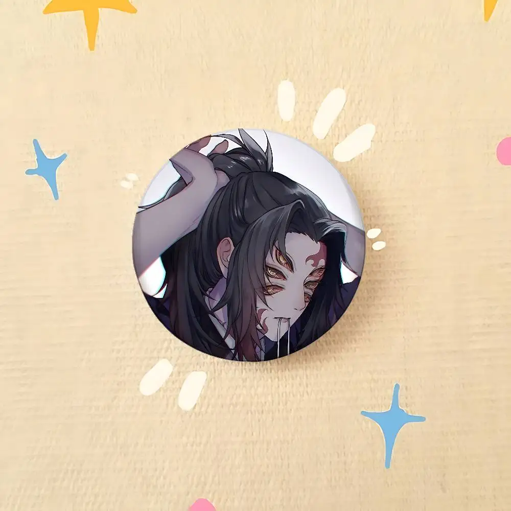 K-kokushibos O-السراويل الفنية شارات زر PinsBrooch الإبداعية مضحك يقتبس شارة الملابس على ظهره مجوهرات هدية للأطفال الأصدقاء