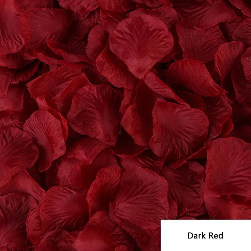 200pcs Red Rose Petals Silk Flower Simulation Petals Simulation Rose Petals Wedding Decoration Air Sprinkle Realistic Fake Rose