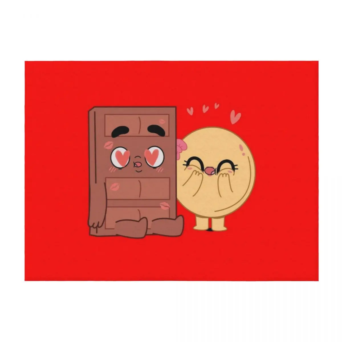 

Choco And Pancake Couples Love Throw Blanket Bed linens Warm Comforter decorative Blankets