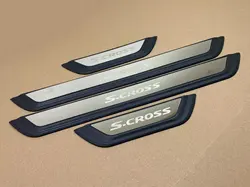 For Suzuki SX4 S-Cross SCross 2014 2015 2016 -2024 Door Sill Kick Scuff Plate Protector Trims Guard Pedal Cover Car Accessories