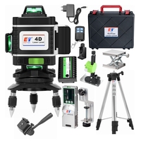 KaiTian 4D Nivel Laser Level 360 Receiver Self Leveling Cross Horizontal&Vertical Professional Green 16 Lines Laser Level Tripod