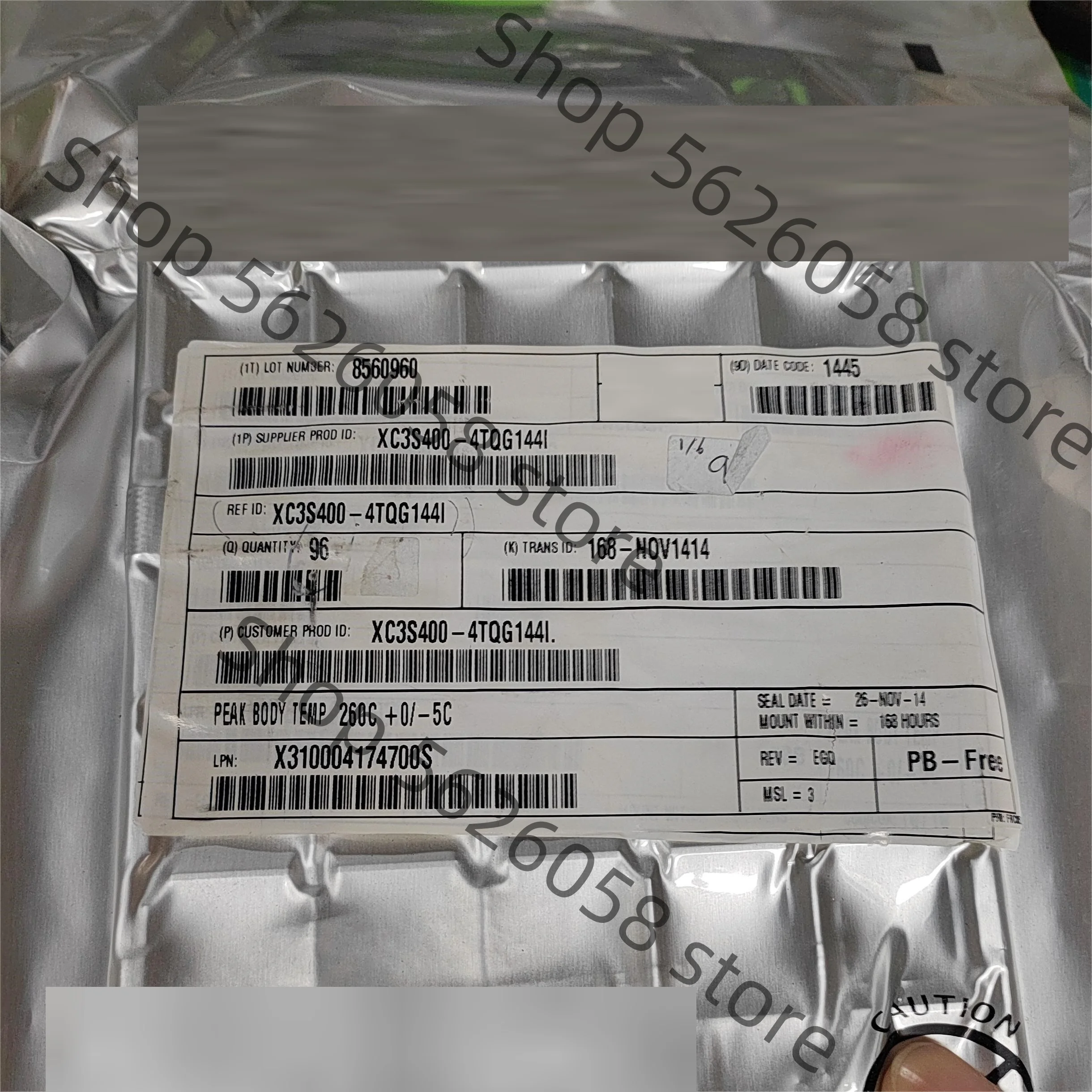 

XC3S400-4TQG144I QFP XC3S400 4TQG144I 1PCS/LOT FPGA - Field Programmable Gate Array