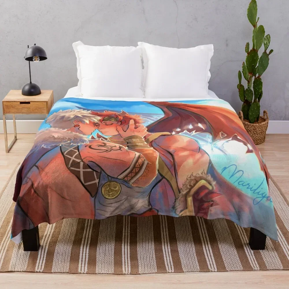 

Fantasy Kiribaku Throw Blanket Bed covers bed plaid funny gift sofa bed Blankets