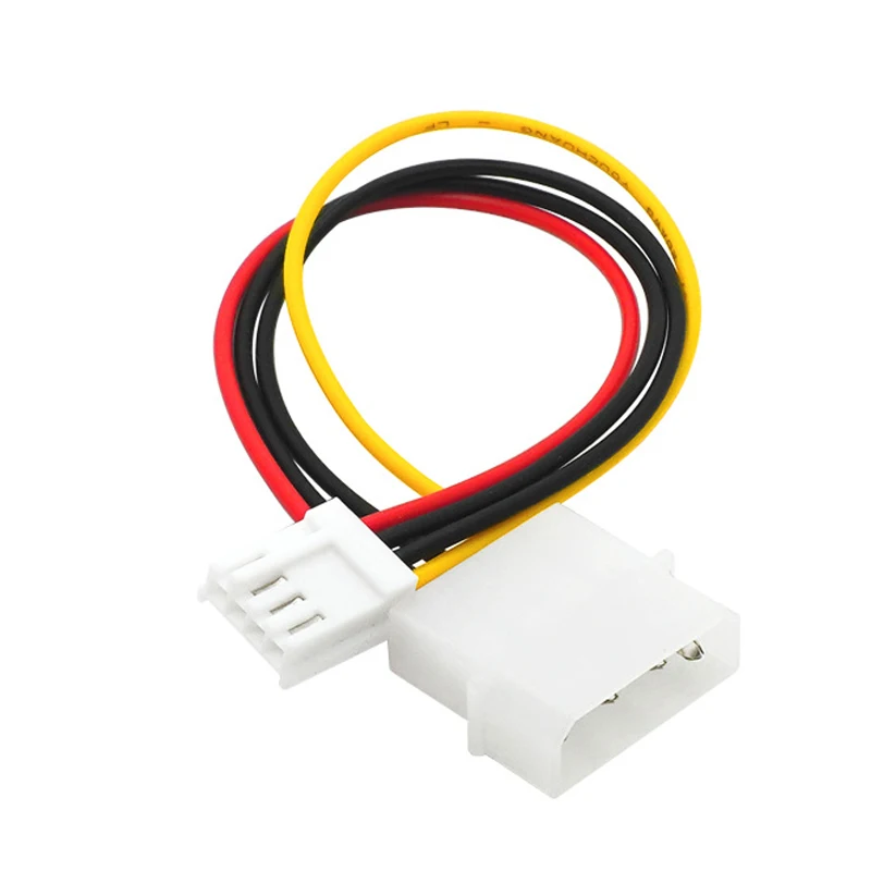 2pcs Big 4 Pin Molex to Small 4Pin Convert Cable FDD Floppy Disk Drive Power Supply Wire Computer IDE to Power Connection Cord