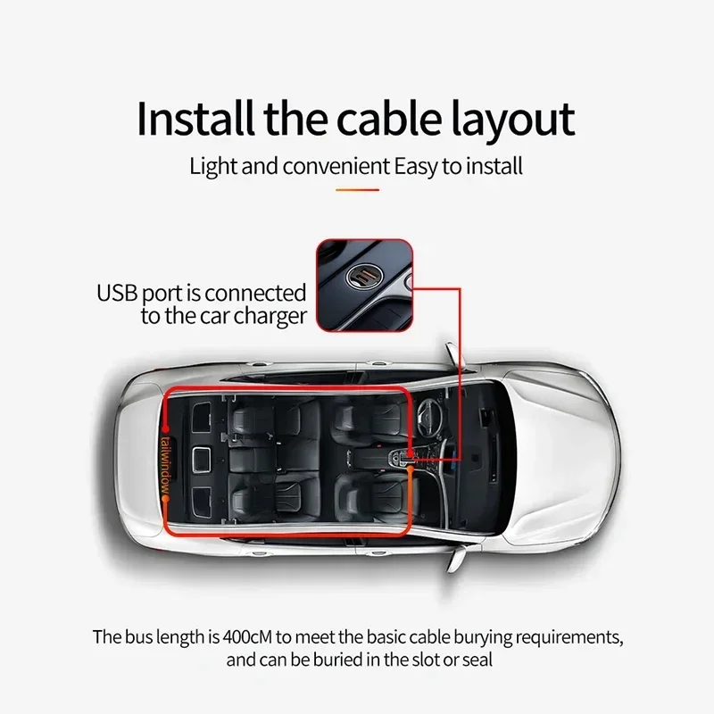LED Eyes Light Devil‘s Eyes Vehicle Signal Lights USB Plug-in Matrix Panel Warning Strobe Lamp Auto Windshield Accessories Decor