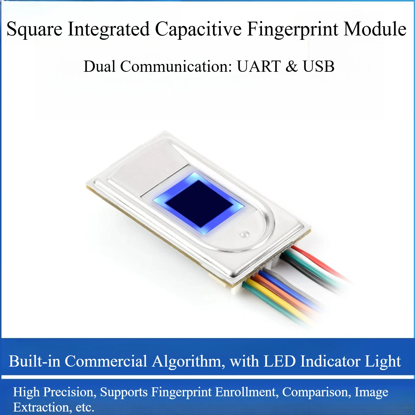 Fingerprint Module for Raspberry Pi, UART Communication, Fingerprint Enrollment, Comparison & Extraction, USB Fingerprint Lock